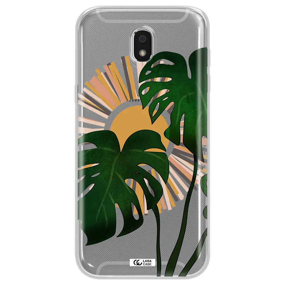 Monstera Leaf Samsung J5 2017 Clear TPU Case
