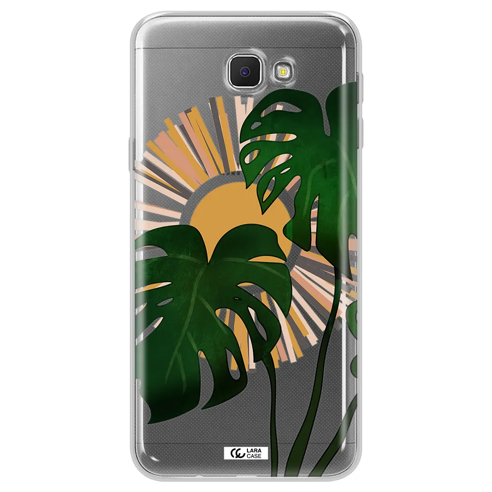 Monstera Leaf Samsung J5 Prime Clear TPU Case
