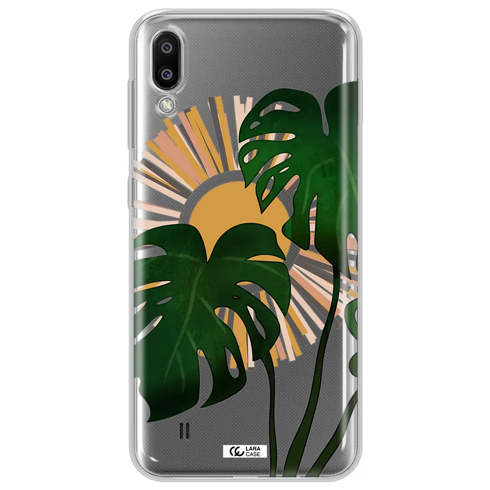 Monstera Leaf Samsung M10 Clear TPU Case