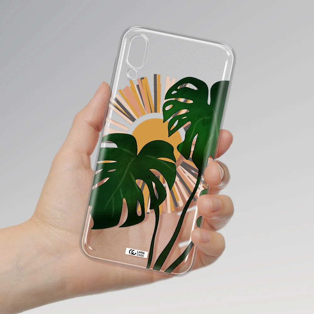 Monstera Leaf Samsung M10 Clear TPU Case