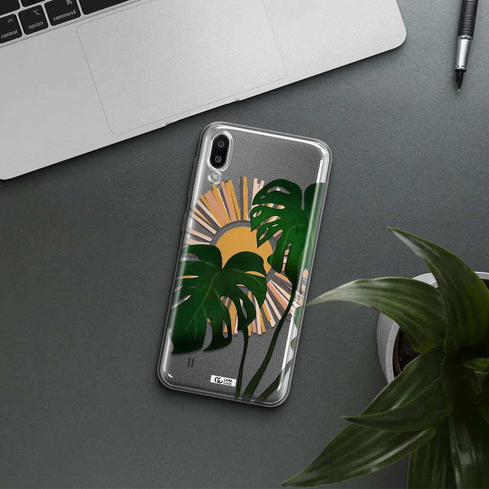 Monstera Leaf Samsung M10 Clear TPU Case
