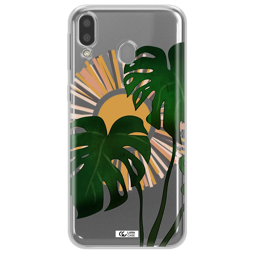 Monstera Leaf Samsung M20 Clear TPU Case