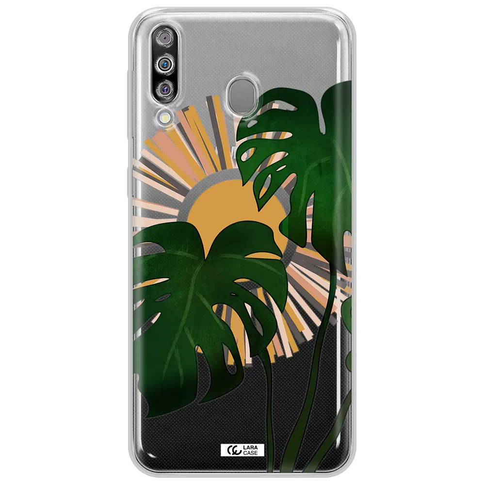 Monstera Leaf Samsung M30 Clear TPU Case