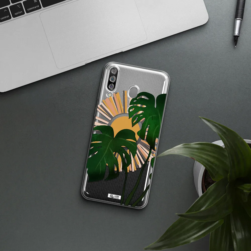 Monstera Leaf Samsung M30 Clear TPU Case