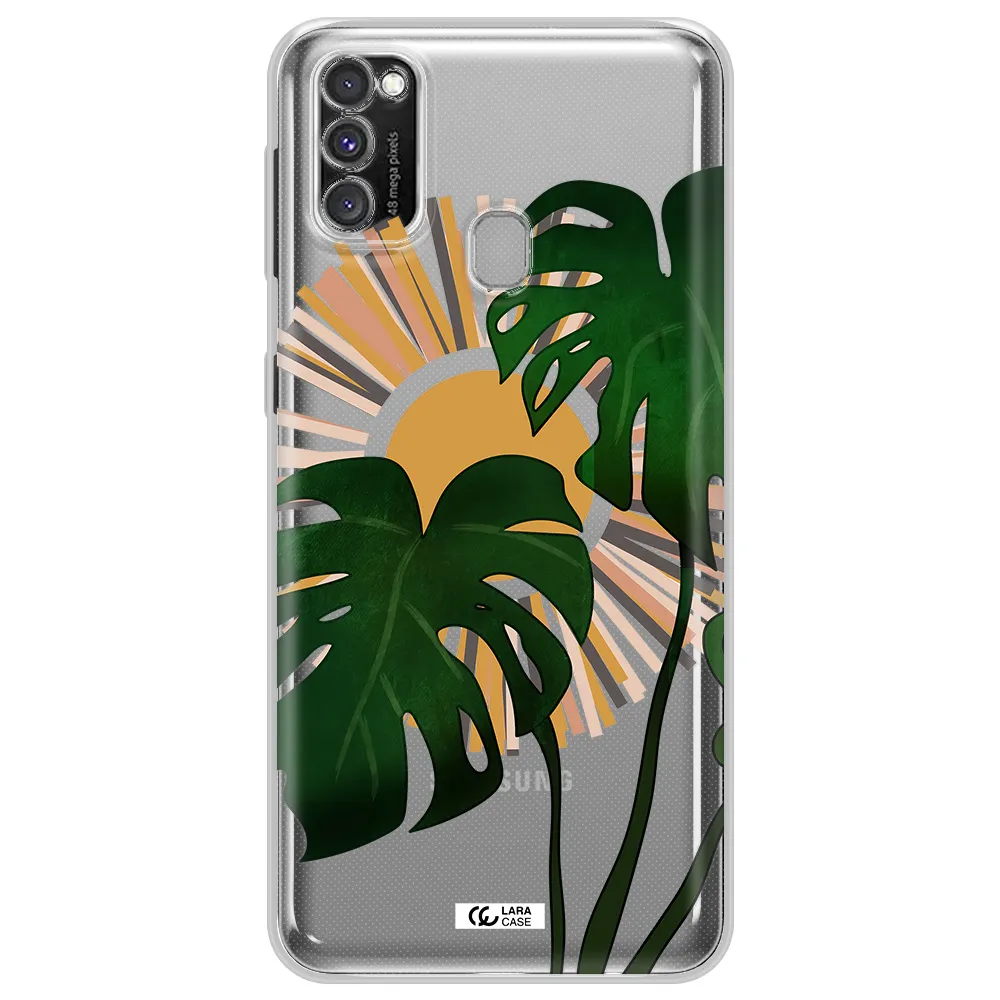 Monstera Leaf Samsung M30S Clear TPU Case