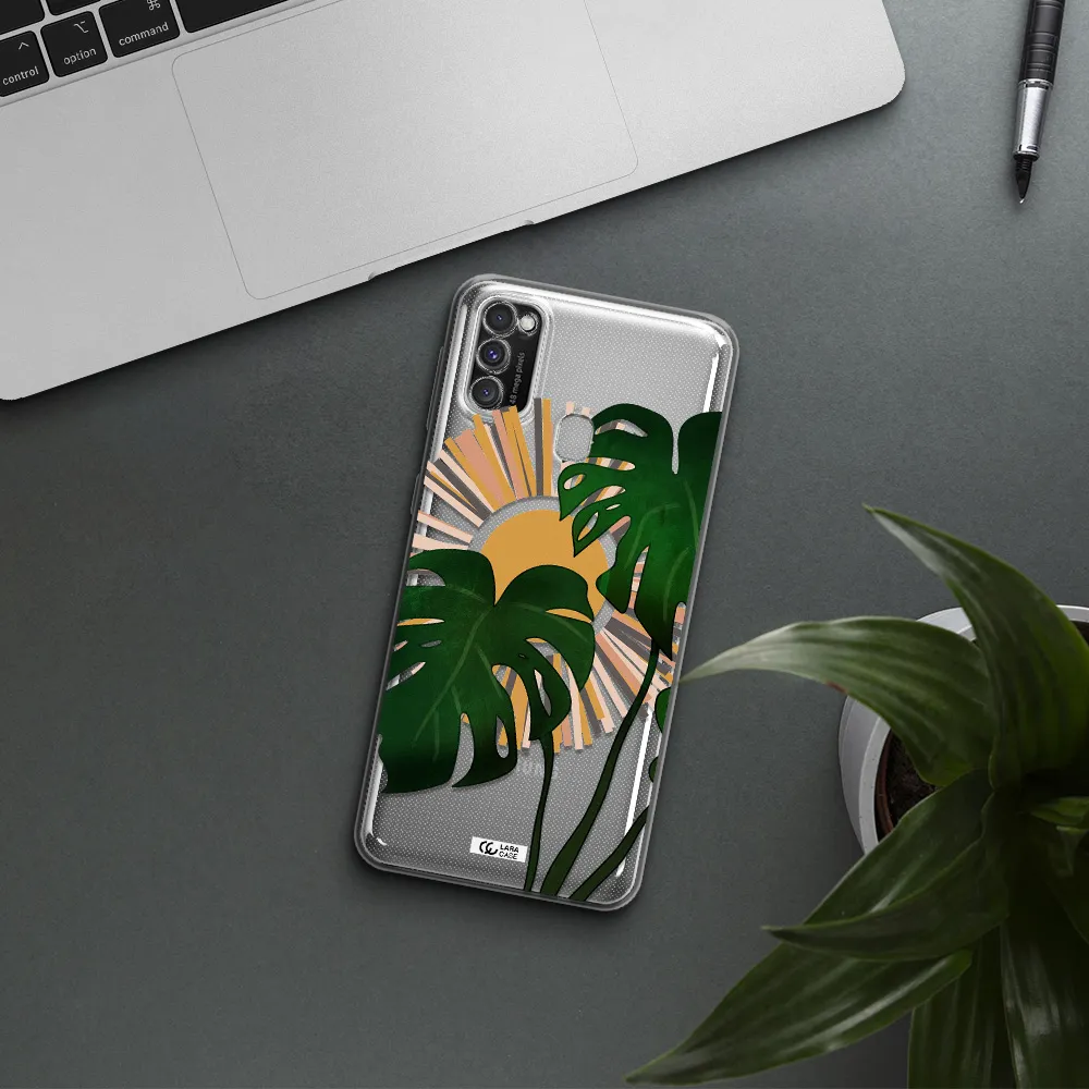 Monstera Leaf Samsung M30S Clear TPU Case