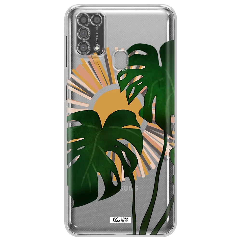 Monstera Leaf Samsung M31 Clear TPU Case