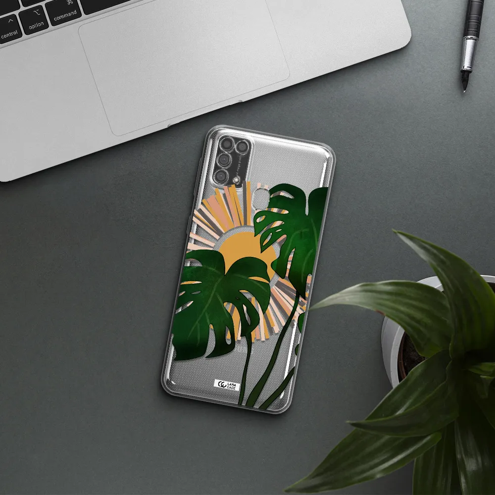 Monstera Leaf Samsung M31 Clear TPU Case