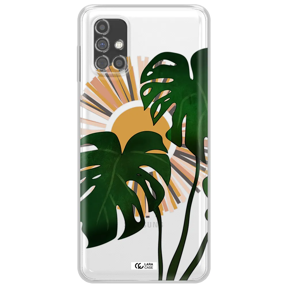 Monstera Leaf Samsung M31S Clear TPU Case