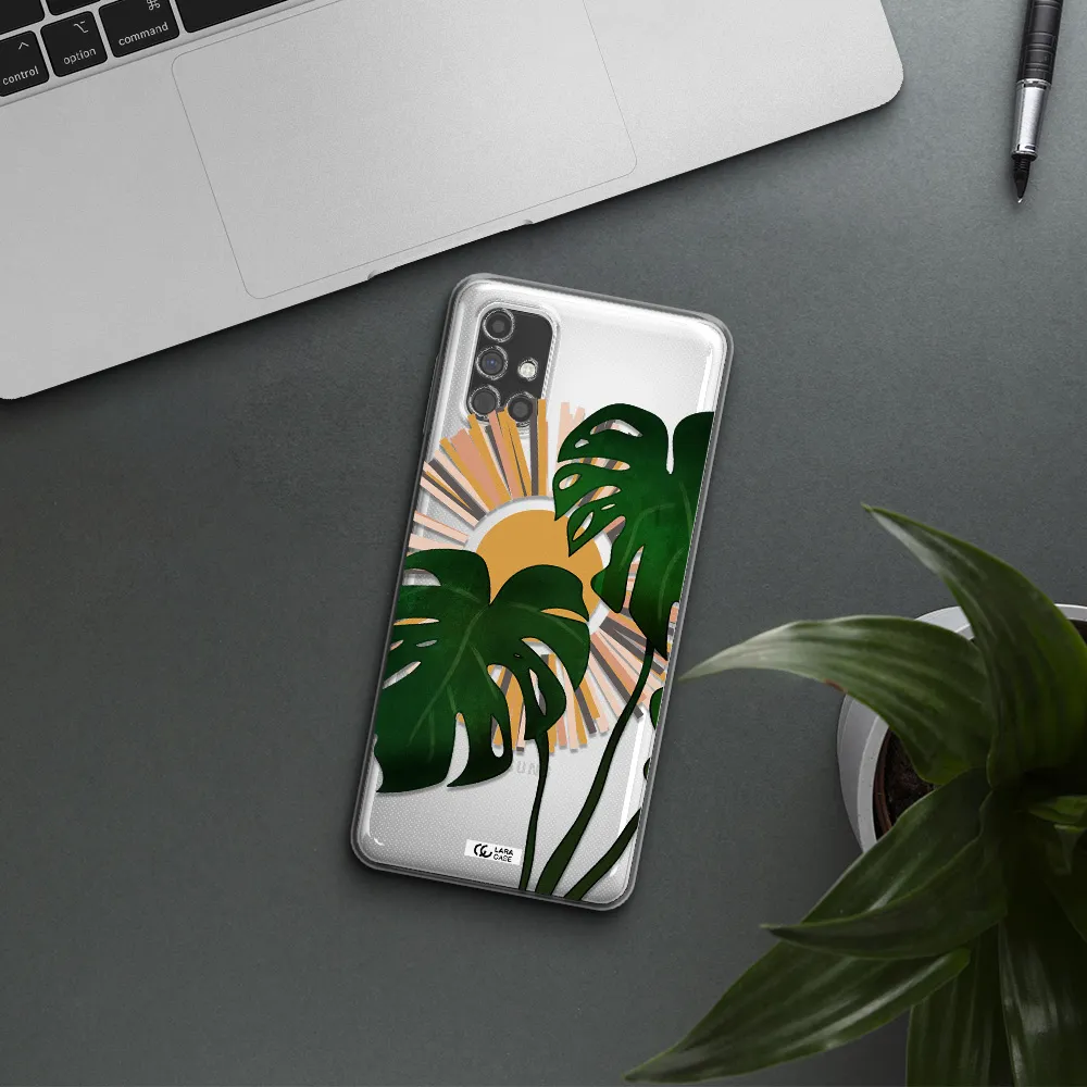 Monstera Leaf Samsung M31S Clear TPU Case