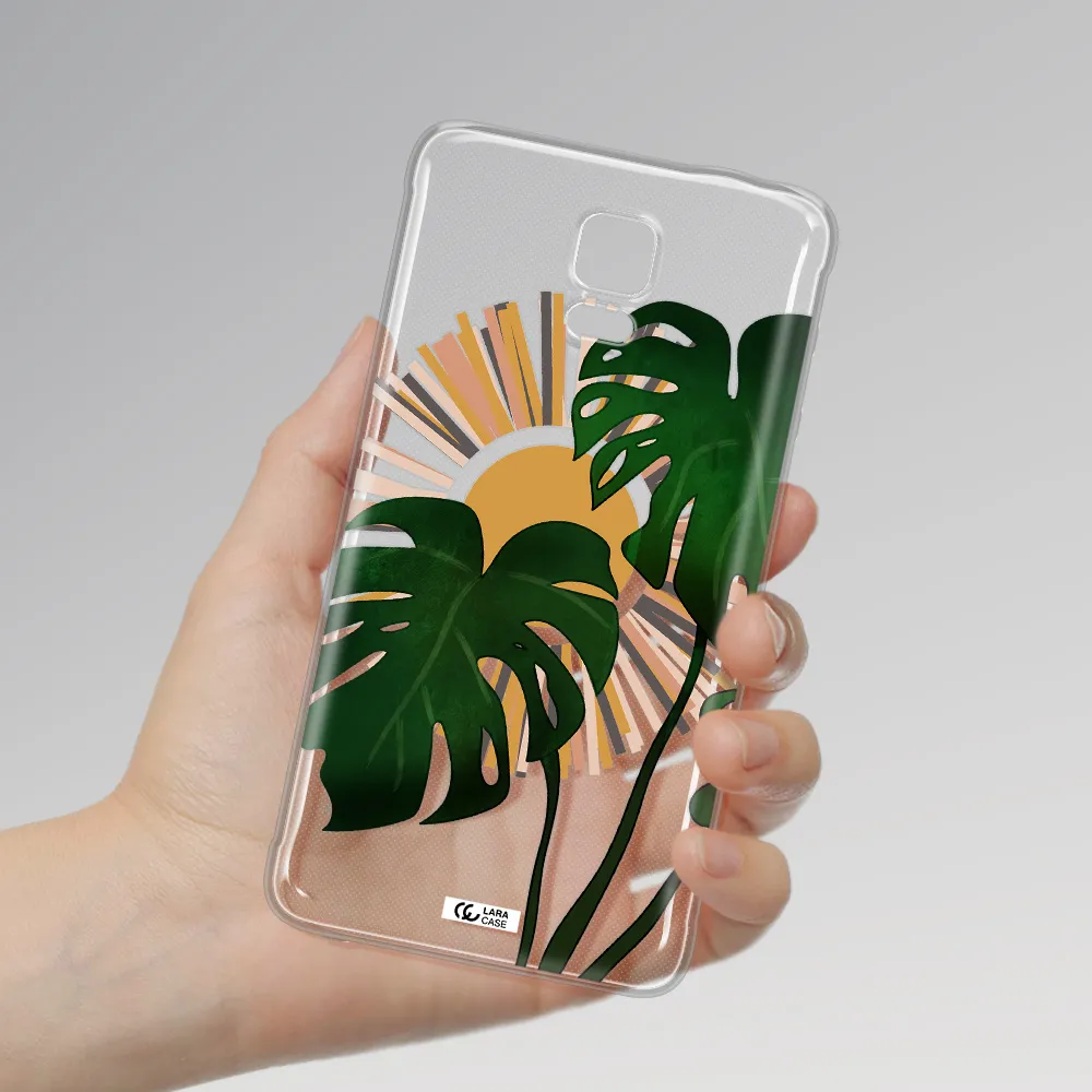 Monstera Leaf Samsung Note 4 Clear TPU Case