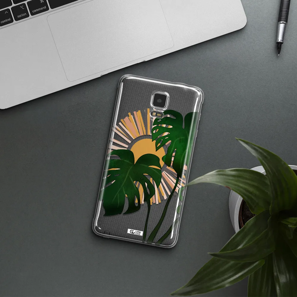 Monstera Leaf Samsung Note 4 Clear TPU Case