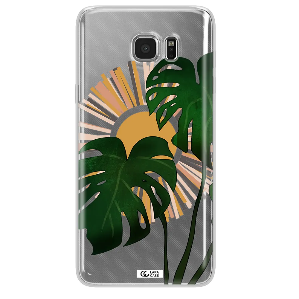 Monstera Leaf Samsung Note 5 Clear TPU Case