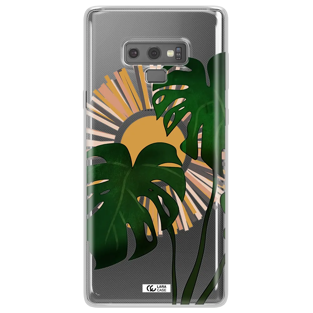Monstera Leaf Samsung Note 9 Clear TPU Case