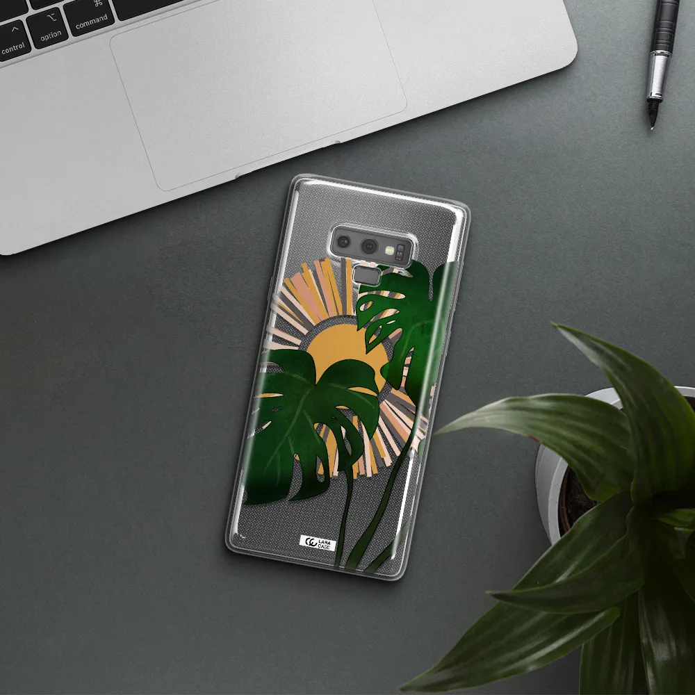 Monstera Leaf Samsung Note 9 Clear TPU Case