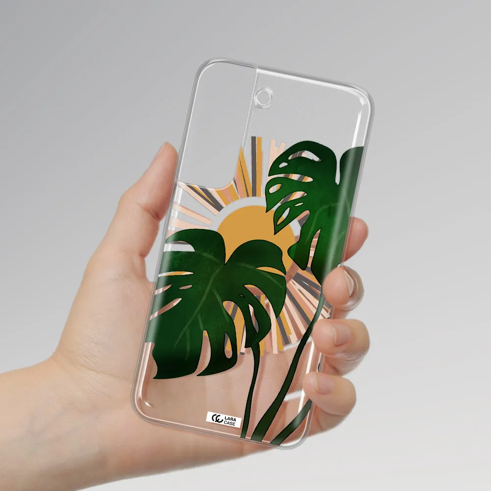 Monstera Leaf Samsung S 22 Plus Clear TPU Case
