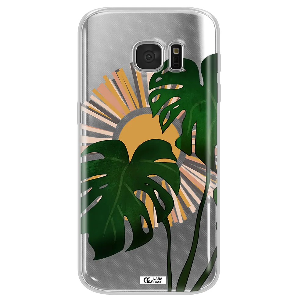 Monstera Leaf Samsung S 7 Clear TPU Case
