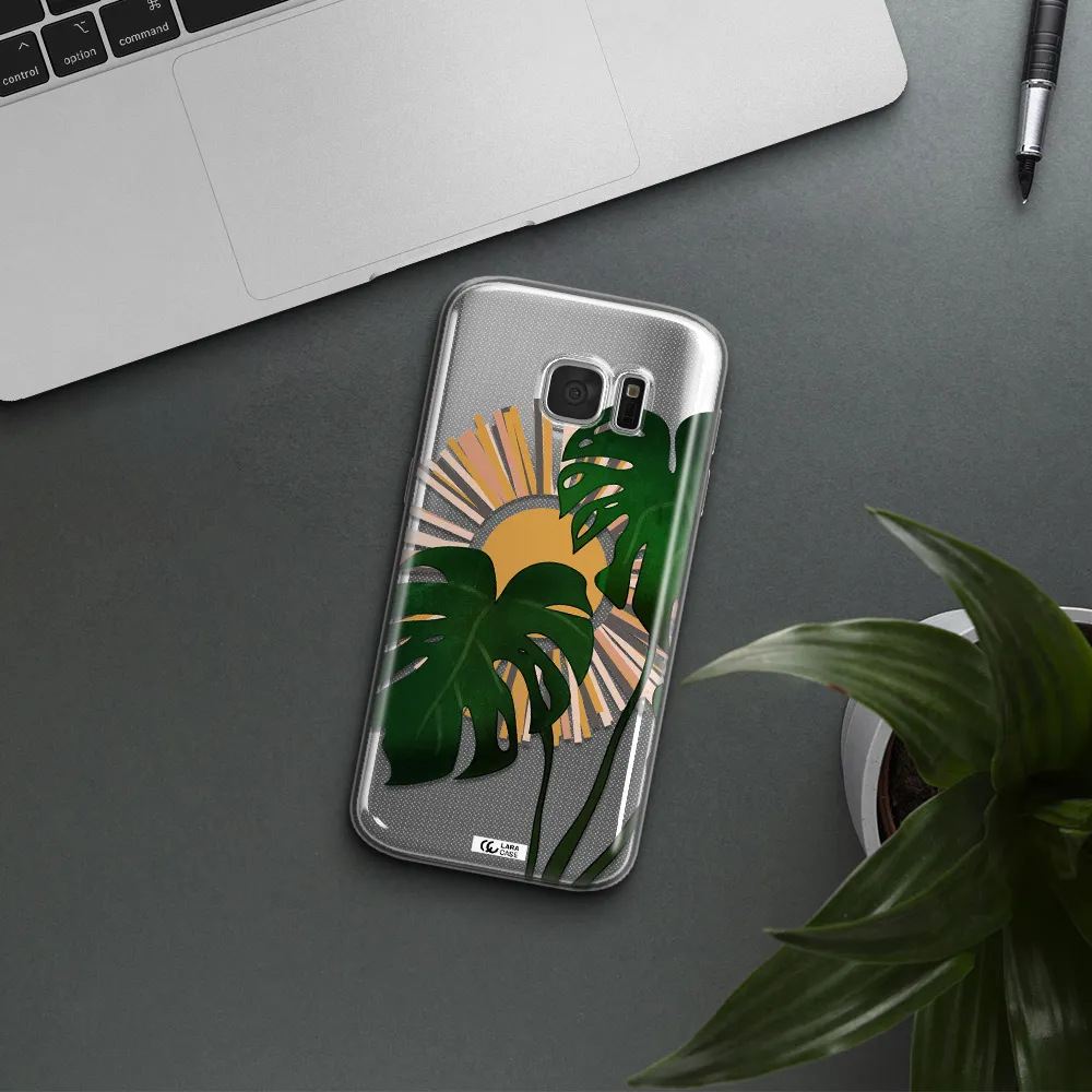 Monstera Leaf Samsung S 7 Clear TPU Case