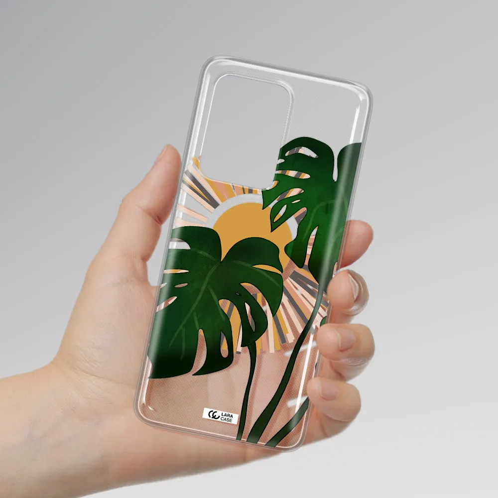 Monstera Leaf Samsung S20 Ultra Clear TPU Case