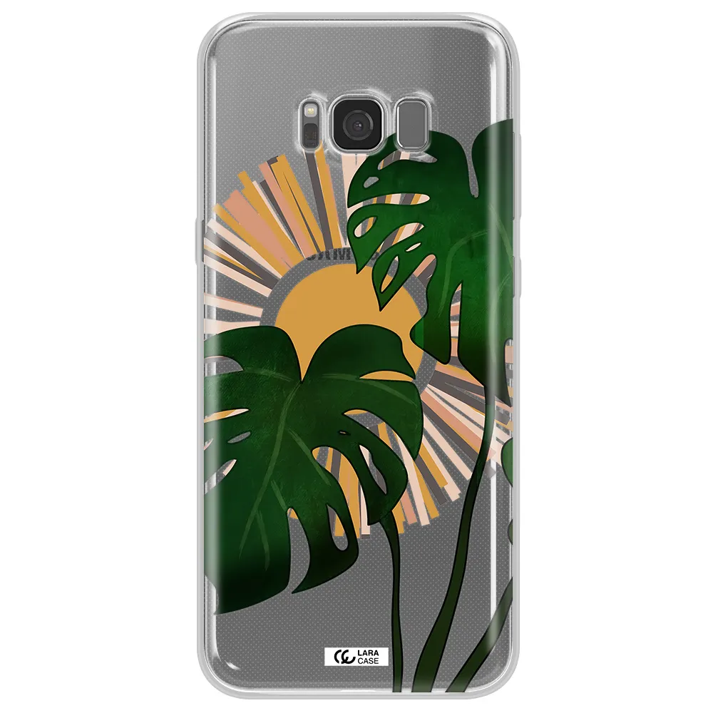 Monstera Leaf Samsung S8 Clear TPU Case