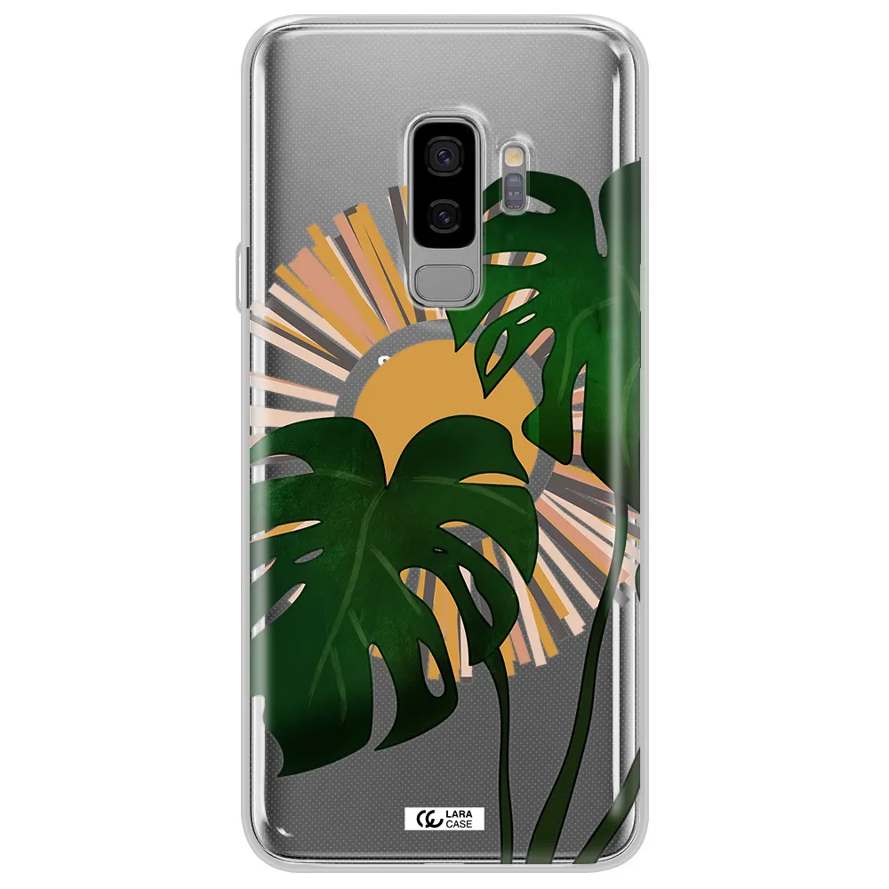 Monstera Leaf Samsung S9 Plus Clear TPU Case