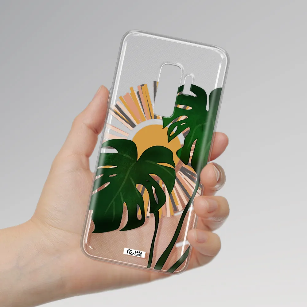 Monstera Leaf Samsung S9 Plus Clear TPU Case