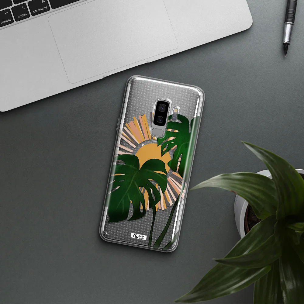 Monstera Leaf Samsung S9 Plus Clear TPU Case