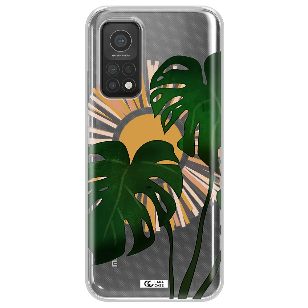 Monstera Leaf Xiaomi Mi 10T Clear TPU Case