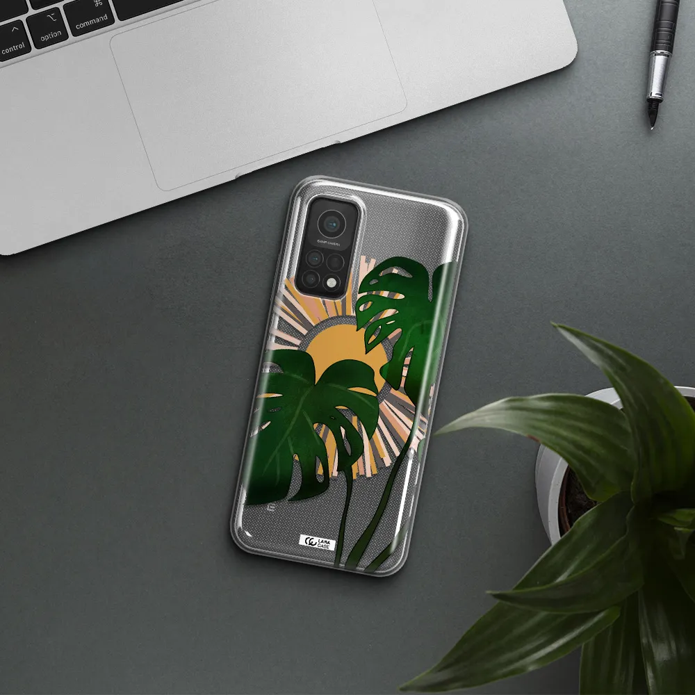 Monstera Leaf Xiaomi Mi 10T Clear TPU Case