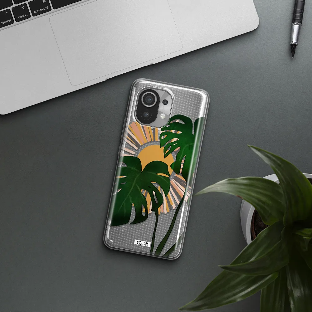 Monstera Leaf Xiaomi Mi 11 Clear TPU Case