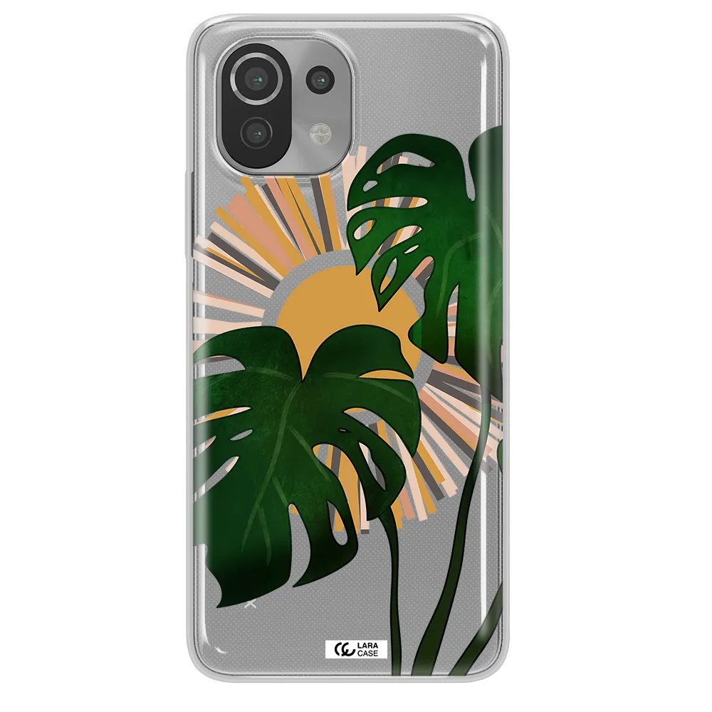 Monstera Leaf Xiaomi Mi 11 Lite Clear TPU Case