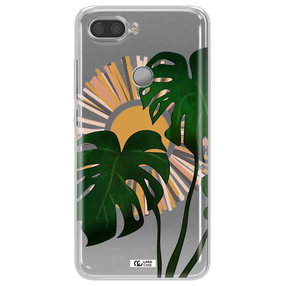 Monstera Leaf Xiaomi Mi 8 Lite Clear TPU Case