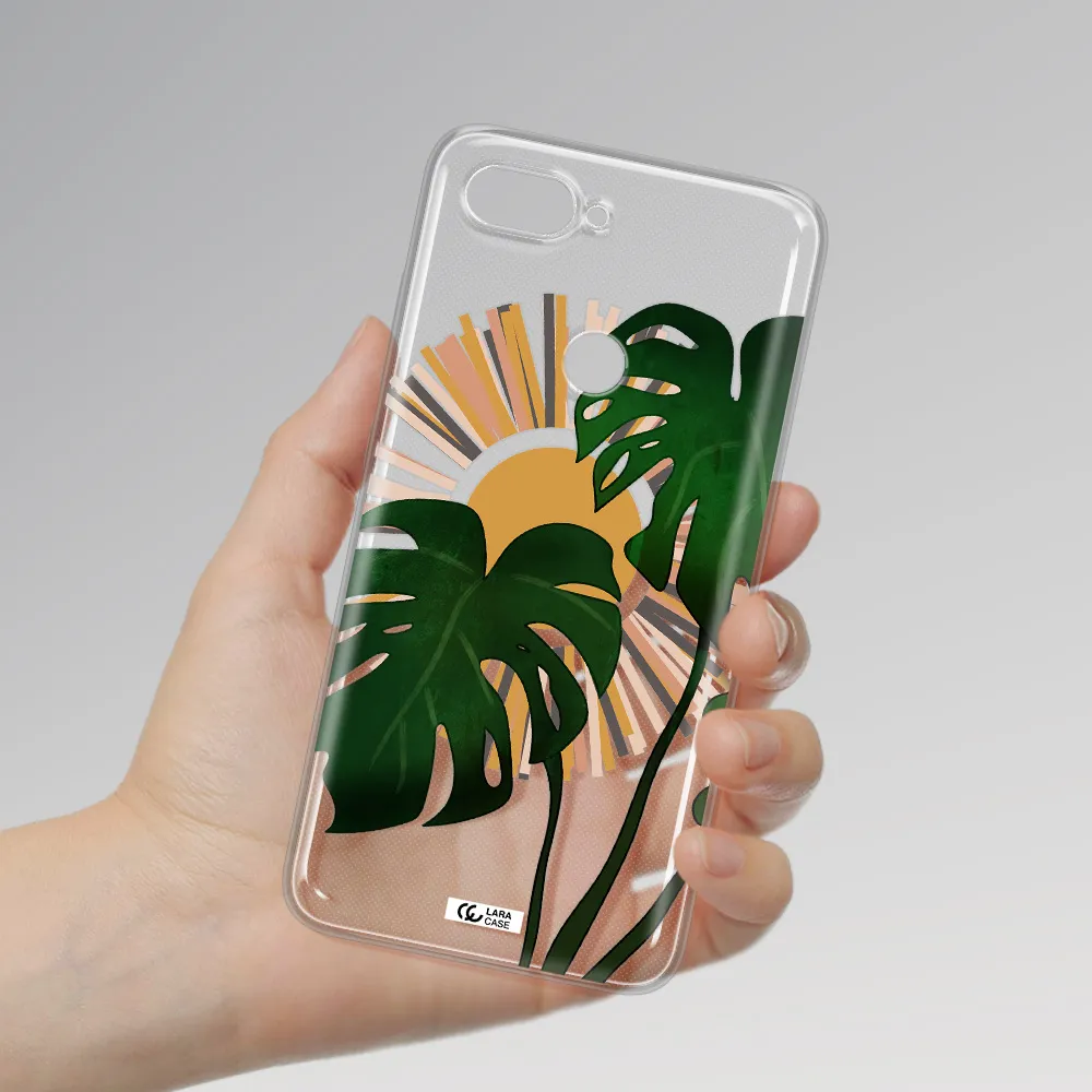 Monstera Leaf Xiaomi Mi 8 Lite Clear TPU Case