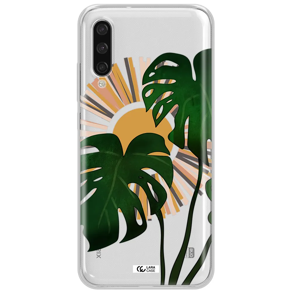 Monstera Leaf Xiaomi Mi A3 Clear Tpu Case