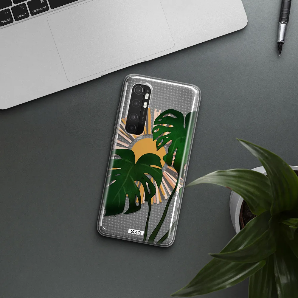 Monstera Leaf Xiaomi Mi Note 10 Lite Clear TPU Case