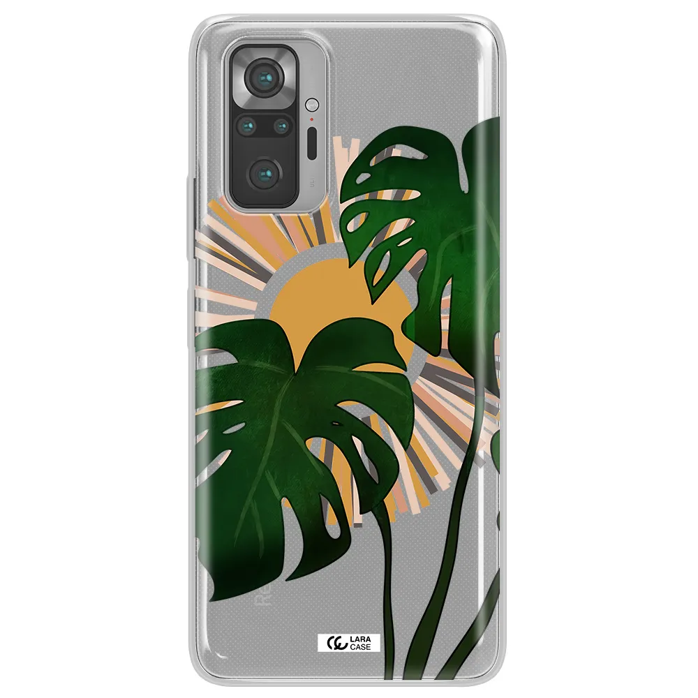 Monstera Leaf Xiaomi Note 10 Pro Clear TPU Case