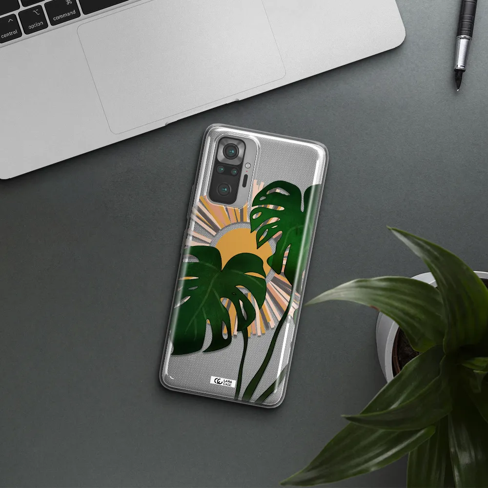 Monstera Leaf Xiaomi Note 10 Pro Clear TPU Case