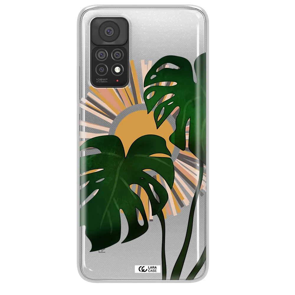 Monstera Leaf Xiaomi Note 11 Pro Clear TPU Case