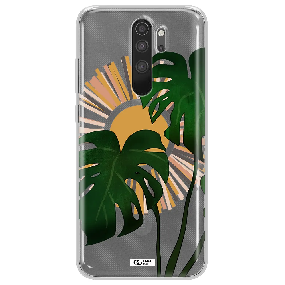 Monstera Leaf Xiaomi Note 8 Pro Clear TPU Case