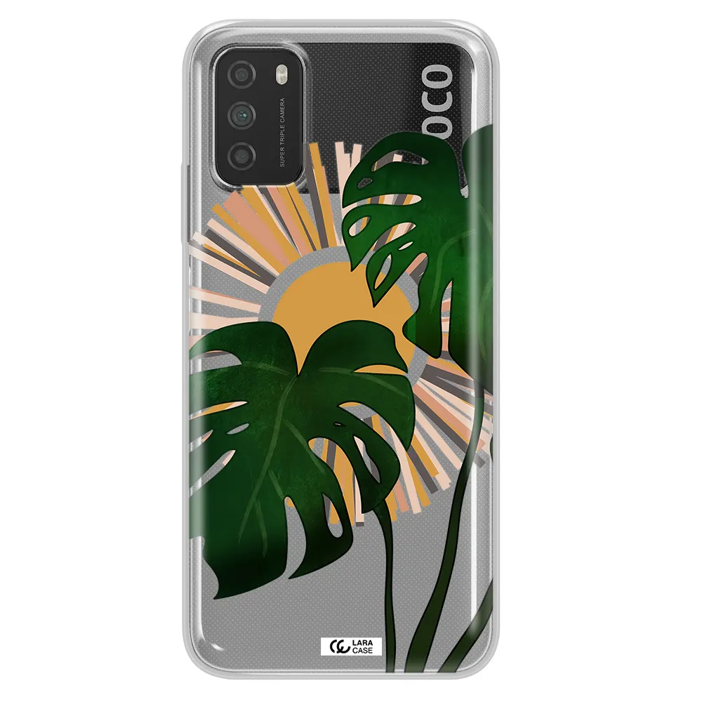 Monstera Leaf Xiaomi Poco M3 Clear TPU Case