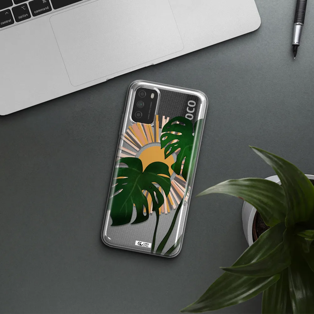 Monstera Leaf Xiaomi Poco M3 Clear TPU Case