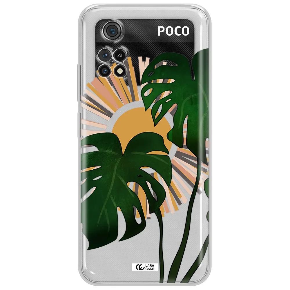 Monstera Leaf Xiaomi Poco M4 Pro 4G Clear Tpu Case