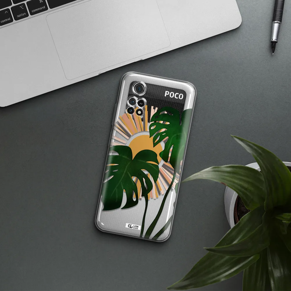 Monstera Leaf Xiaomi Poco M4 Pro 4G Clear Tpu Case