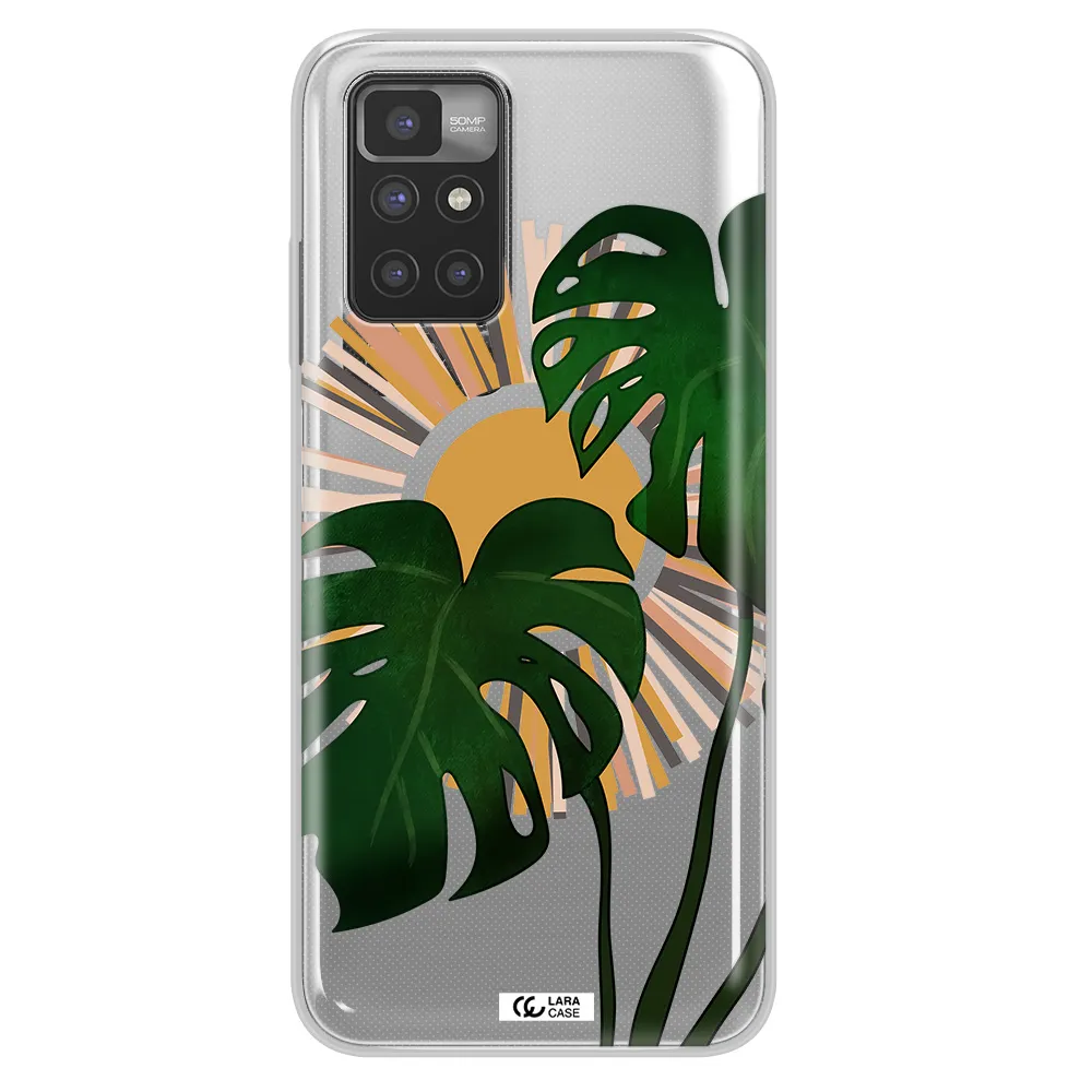 Monstera Leaf Xiaomi Redmi 10 Clear TPU Case
