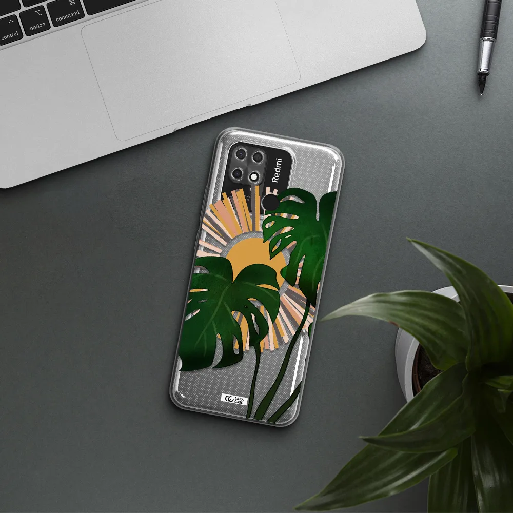 Monstera Leaf Xiaomi Redmi 10C Clear TPU Case