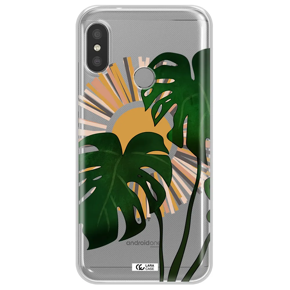 Monstera Leaf Xiaomi Redmi 6 Pro Clear TPU Case