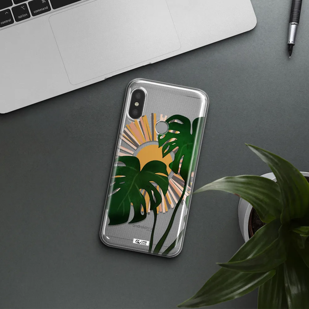 Monstera Leaf Xiaomi Redmi 6 Pro Clear TPU Case