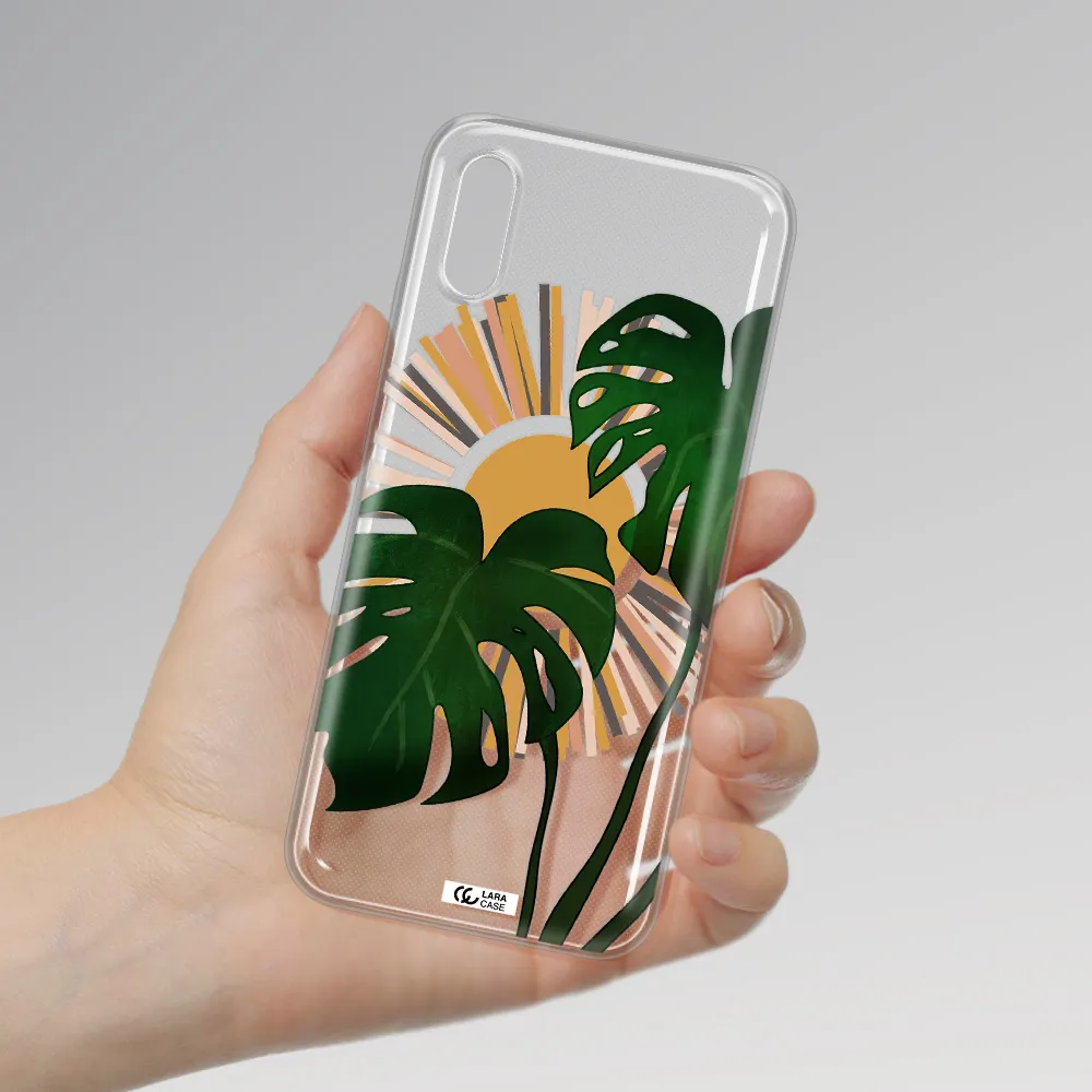 Monstera Leaf Xiaomi Redmi 9A Clear TPU Case