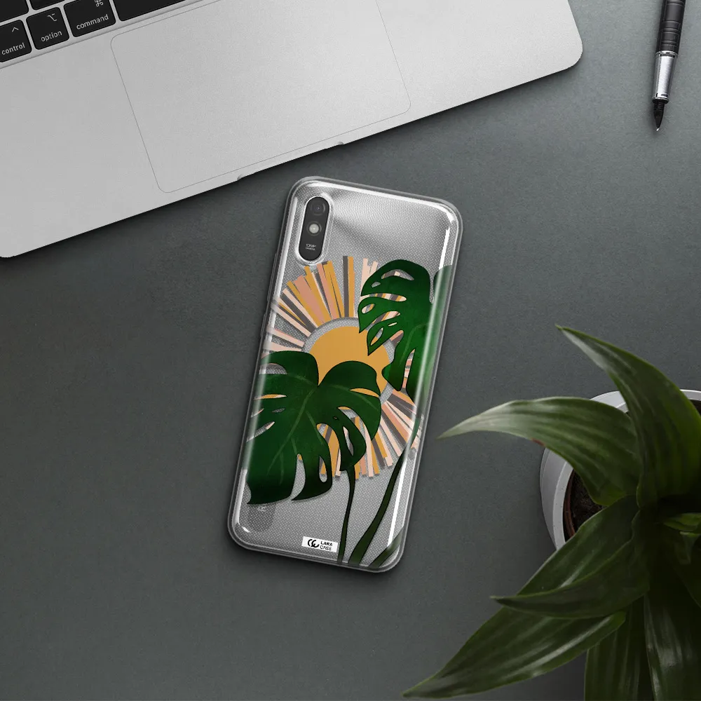Monstera Leaf Xiaomi Redmi 9A Clear TPU Case