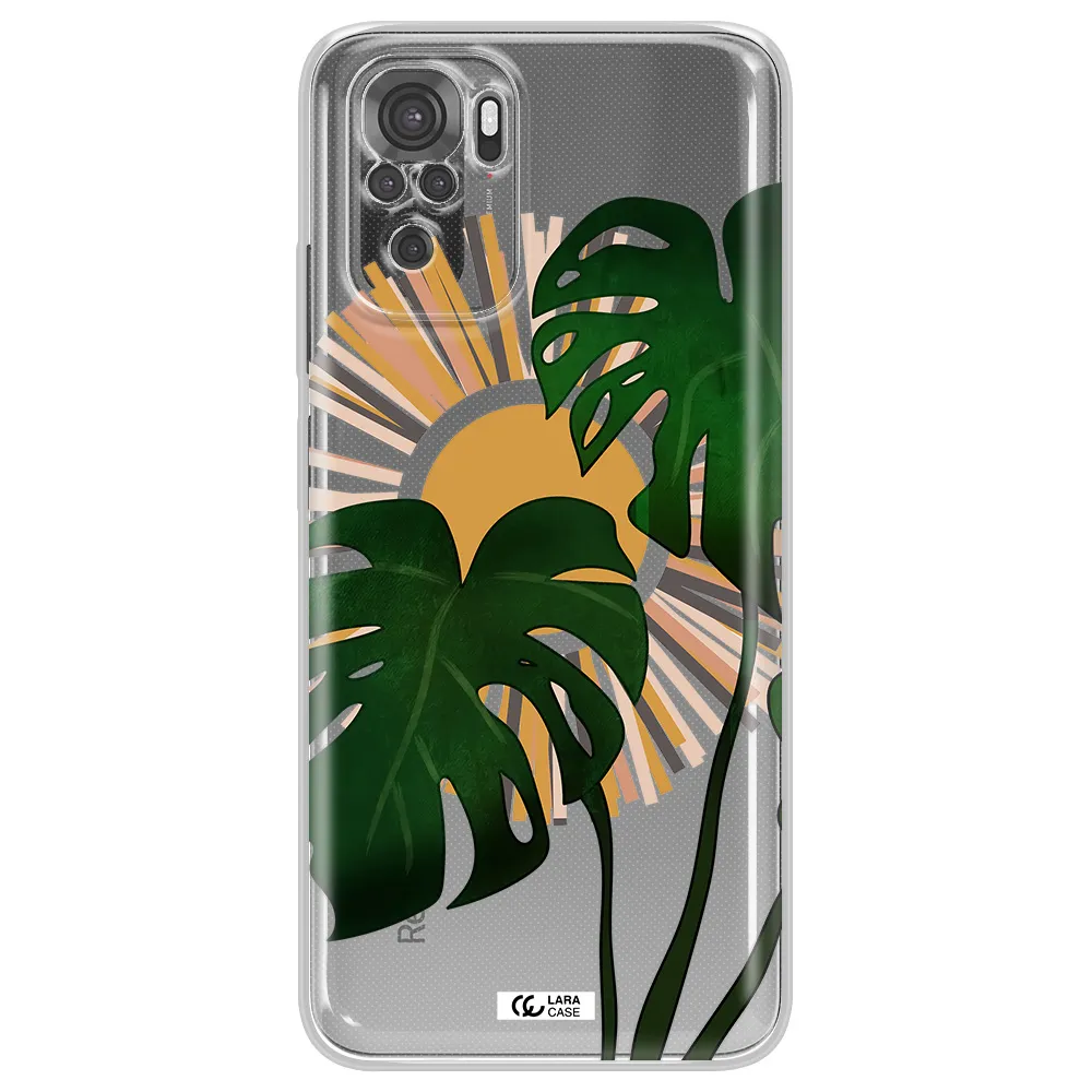 Monstera Leaf Xiaomi Redmi Note 10S Clear Tpu Case